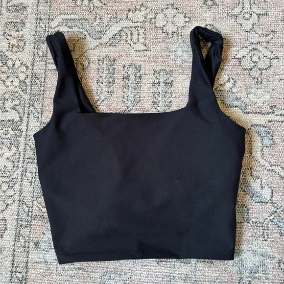 Abercrombie&Fitch Cropped Padded Tank Top - Picture 1 of 4